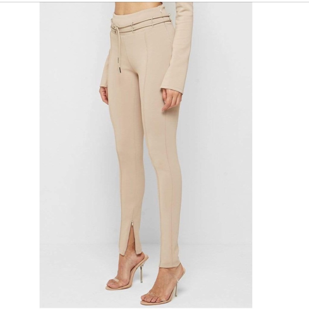 Maniere De Voir NEOPRENE HIGH WAISTED LEGGINGS